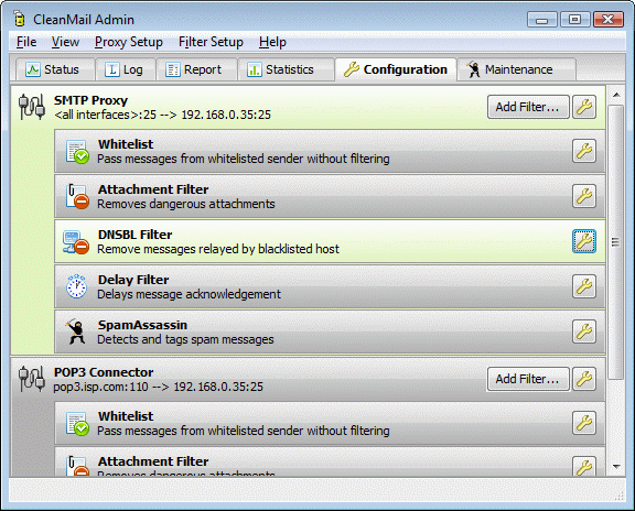 CleanMail Server screenshot