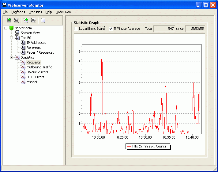 Screenshot of Webserver Monitor 1.2.1.3